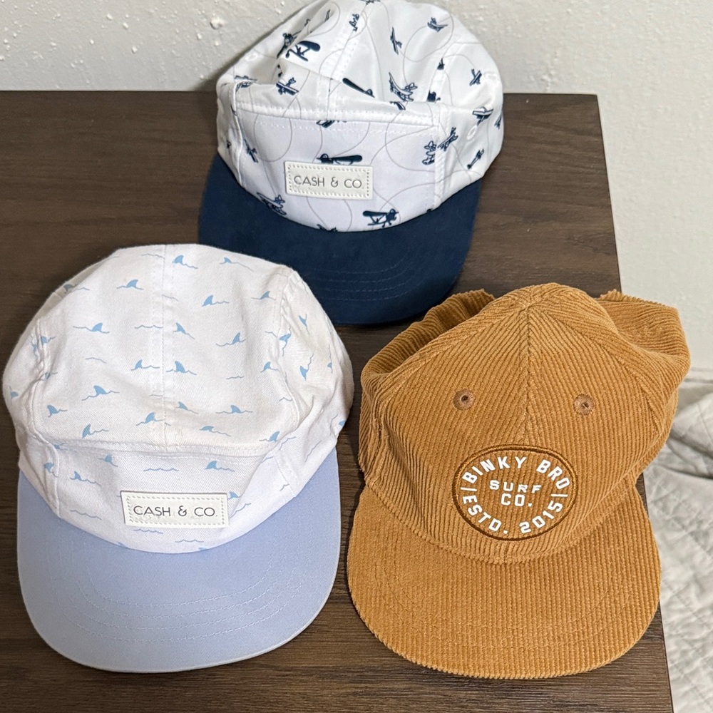 Infant/toddler hat Set cash and co/ binky bro